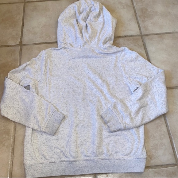 Nike women’s light gray heathered oversized drawstring  hoodie - Picture 5 of 12
